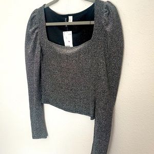 H&M sparkle top